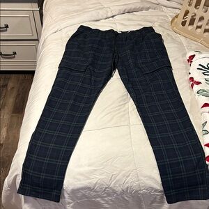 PacSun Men's Black and Green Cargo Pants